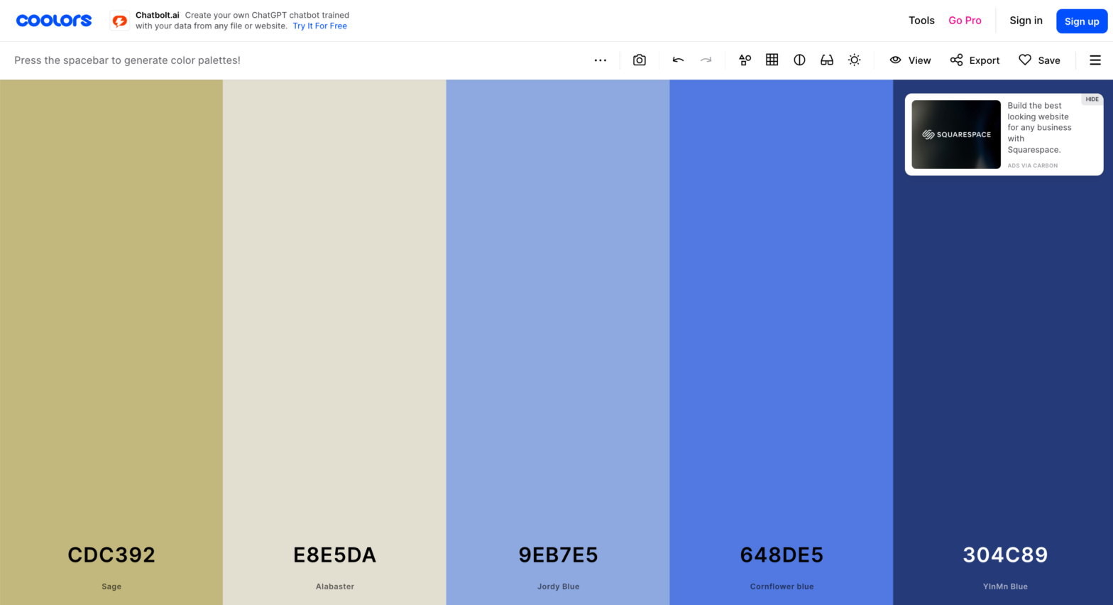 color palette generator
