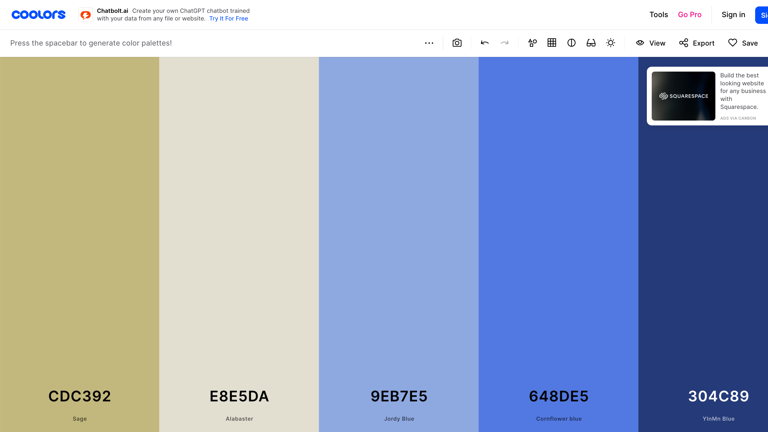 color palette generator