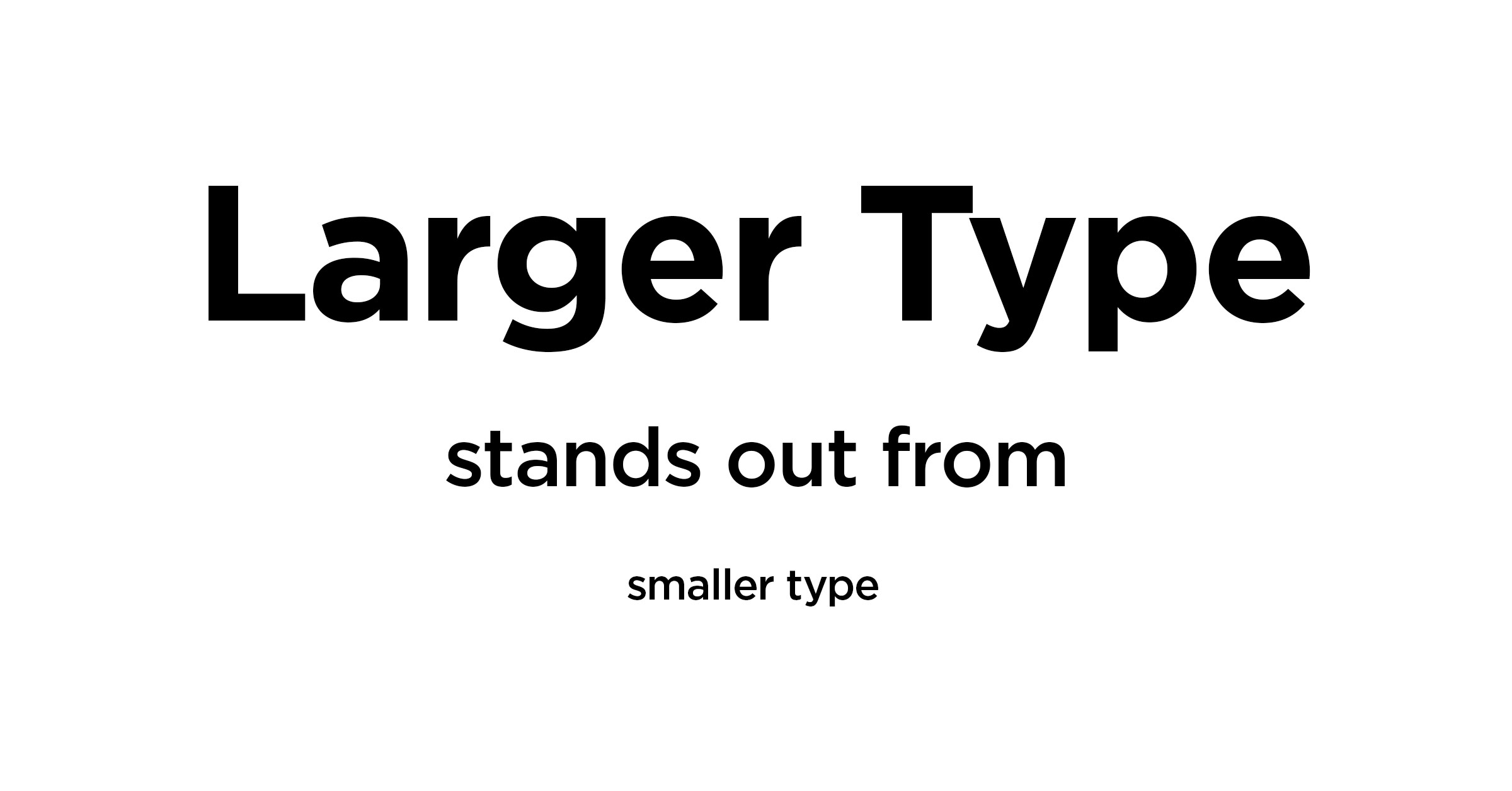 font hierarchy