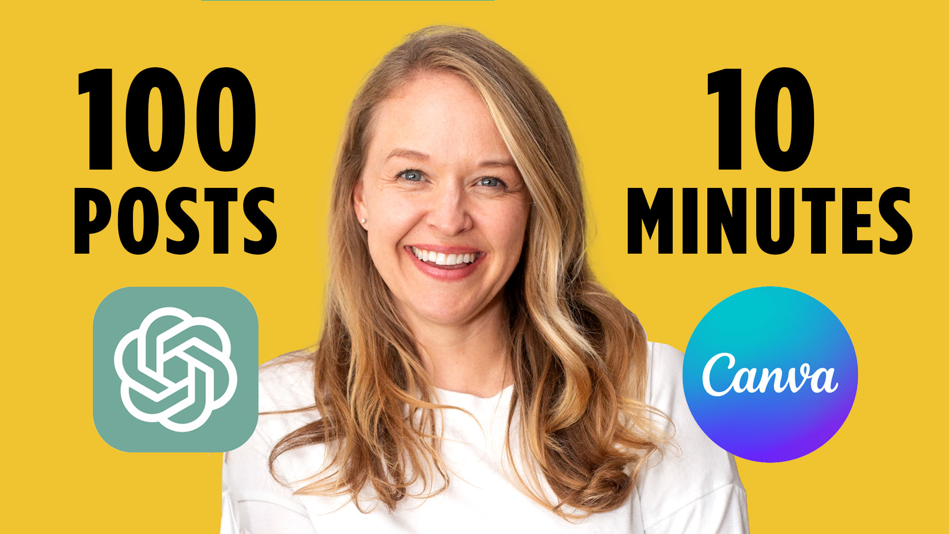 100 Social Media Posts in 10 Minutes Using ChatGPT & Canva